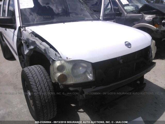 1N6ED27T13C430187 - 2003 NISSAN FRONTIER CREW CAB XE/CREW CAB SE WHITE photo 6