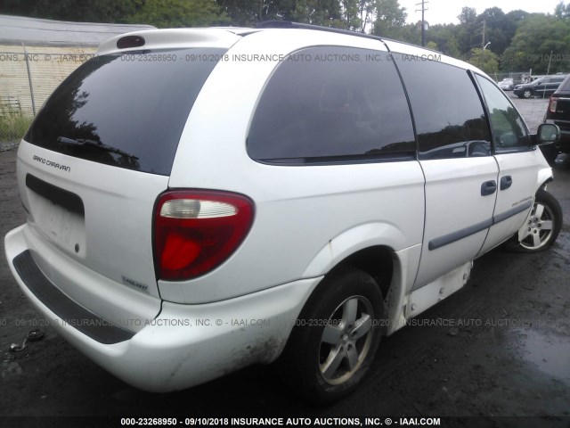 1D4GP24R87B211740 - 2007 DODGE GRAND CARAVAN SE WHITE photo 4