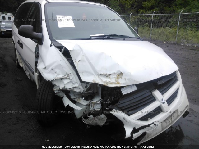 1D4GP24R87B211740 - 2007 DODGE GRAND CARAVAN SE WHITE photo 6