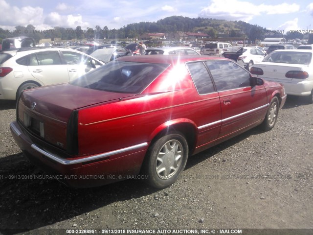 1G6ET1295TU620440 - 1996 CADILLAC ELDORADO TOURING RED photo 4