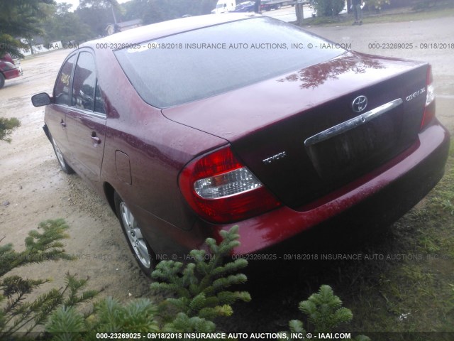 4T1BE32K14U266616 - 2004 TOYOTA CAMRY LE/XLE/SE Bordo foto 3