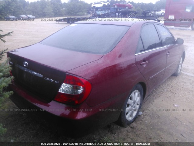 4T1BE32K14U266616 - 2004 TOYOTA CAMRY LE/XLE/SE Bordo foto 4