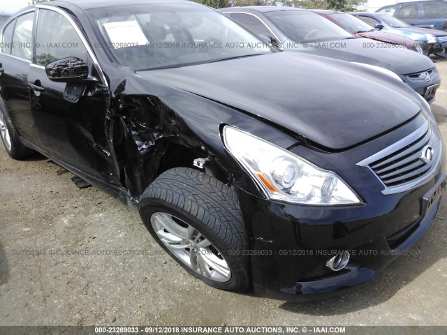 JN1DV6AR9CM861616 - 2012 INFINITI G25 BLACK photo 6