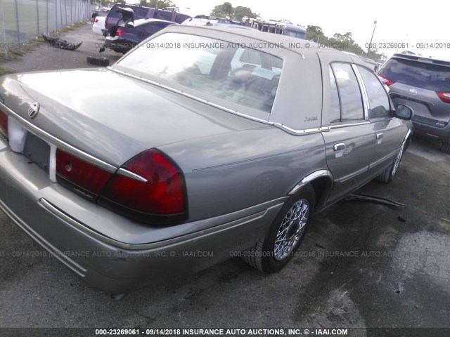 2MEFM74W2YX662910 - 2000 MERCURY GRAND MARQUIS GS GRAY photo 4