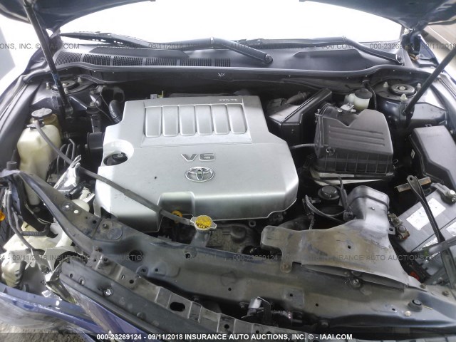 4T1BK46K17U010232 - 2007 TOYOTA CAMRY NEW GENERAT LE/XLE/SE BLUE photo 10