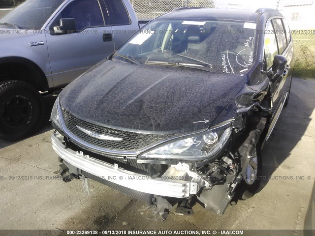 2C4RC1BG3JR112118 - 2018 CHRYSLER PACIFICA TOURING L Սև լուսանկար 6