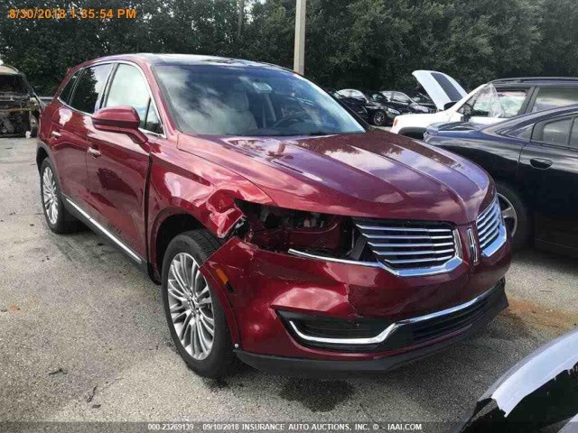 2LMPJ6LRXJBL12755 - 2018 LINCOLN MKX RESERVE წითელი ფოტო 16
