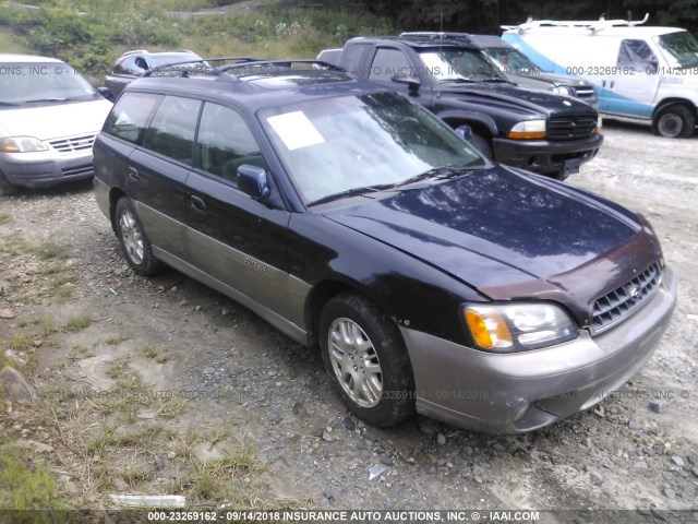 4S3BH686547624354 - 2004 SUBARU LEGACY OUTBACK LIMITED BLUE photo 1