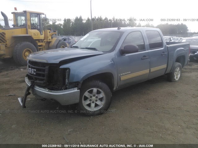 3GTEC13C18G246524 - 2008 GMC SIERRA C1500 BLUE photo 2