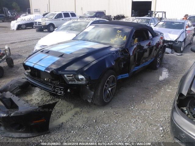 1ZVBP8KS0A5120092 - 2010 FORD MUSTANG SHELBY GT500 BLACK photo 2