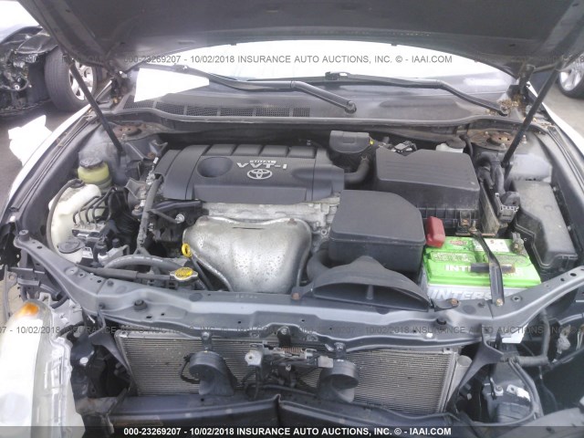 4T1BF3EK9AU516768 - 2010 TOYOTA CAMRY SE/LE/XLE 锡色 照片 10