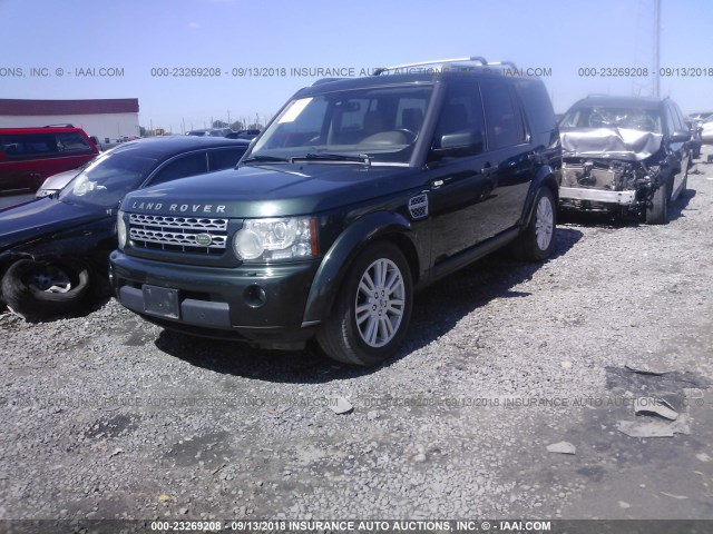 SALAM2D40AA533231 - 2010 LAND ROVER LR4 HSE PLUS GREEN photo 2