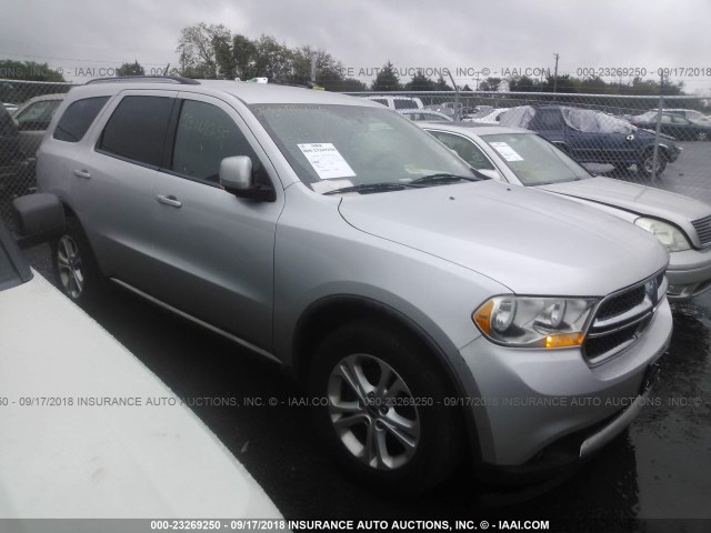 1D4RD4GG0BC725026 - 2011 DODGE DURANGO CREW SILVER photo 1