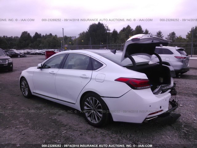 KMHGN4JE8FU042902 - 2015 HYUNDAI GENESIS 3.8L WHITE photo 3