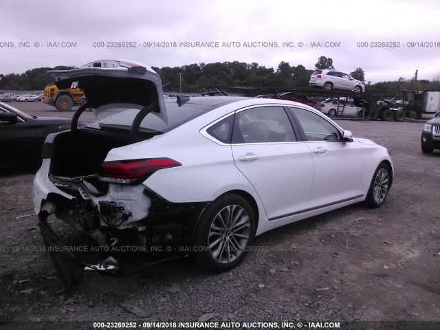 KMHGN4JE8FU042902 - 2015 HYUNDAI GENESIS 3.8L WHITE photo 4