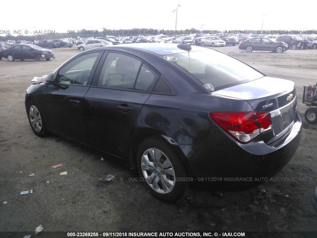 1G1PC5SH0G7112667 - 2016 CHEVROLET CRUZE LIMITED LS Dark Blue photo 3