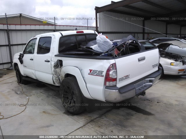 5TFJU4GN2FX074182 - 2015 TOYOTA TACOMA DOUBLE CAB PRERUNNER WHITE photo 3