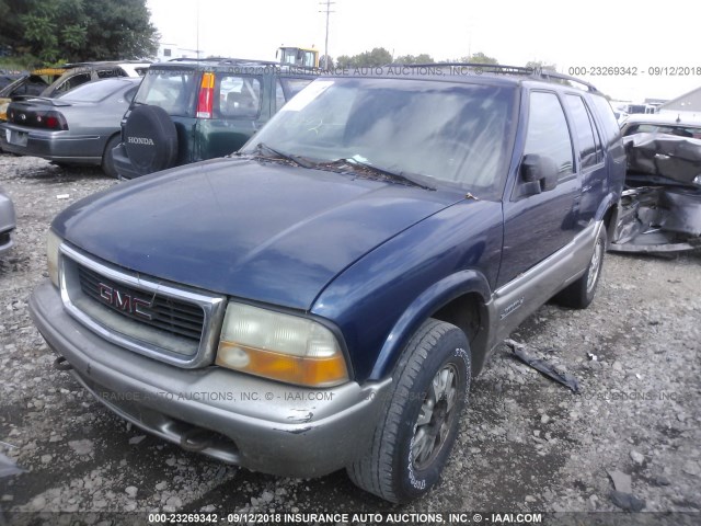 1GKDT13W3Y2202785 - 2000 GMC JIMMY / ENVOY  BLUE photo 2