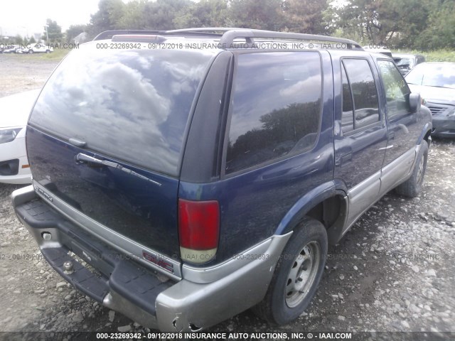 1GKDT13W3Y2202785 - 2000 GMC JIMMY / ENVOY  BLUE photo 4