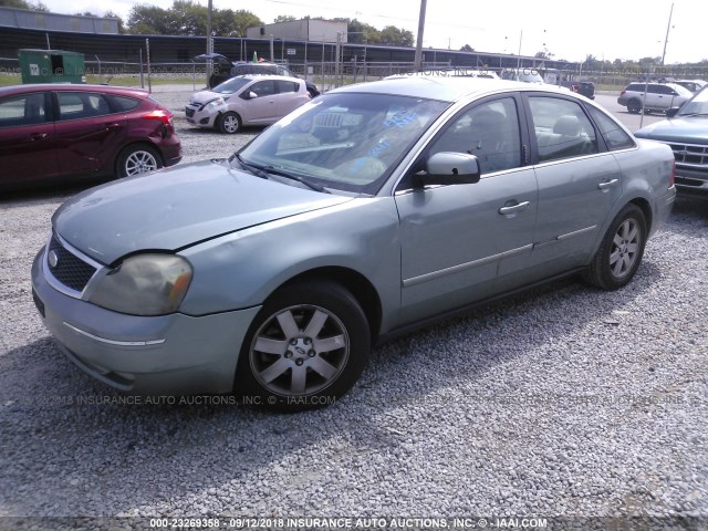 1FAHP24115G130841 - 2005 FORD FIVE HUNDRED SEL BLUE photo 2