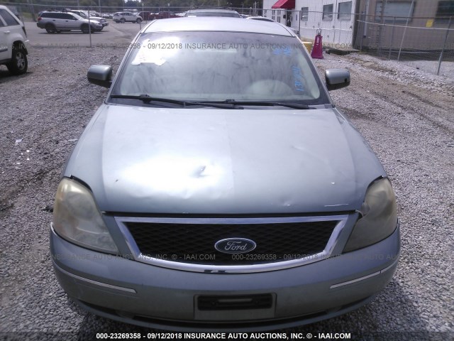 1FAHP24115G130841 - 2005 FORD FIVE HUNDRED SEL BLUE photo 6