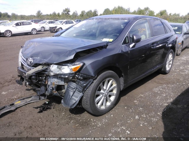 4T3BA3BB8AU017678 - 2010 TOYOTA VENZA GRAY photo 2