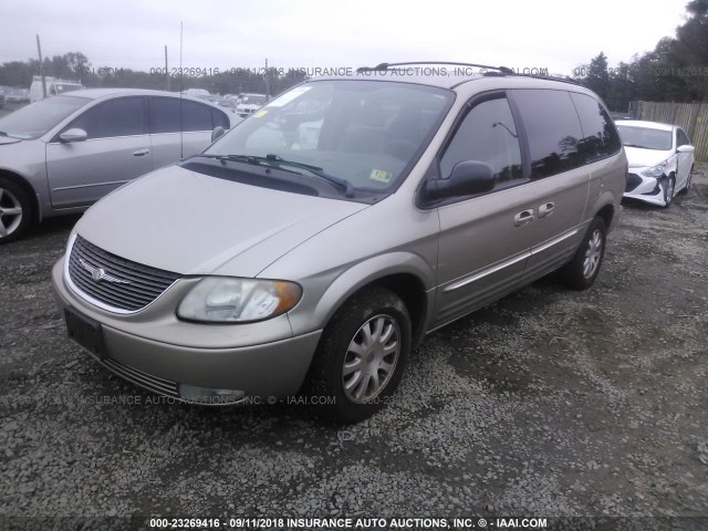 2C4GP54LX3R320870 - 2003 CHRYSLER TOWN & COUNTRY LXI GOLD photo 2