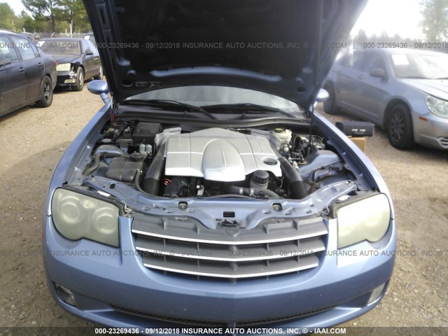 1C3AN69L25X028360 - 2005 CHRYSLER CROSSFIRE LIMITED BLUE photo 10