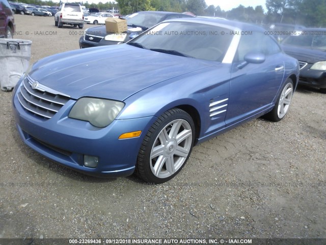 1C3AN69L25X028360 - 2005 CHRYSLER CROSSFIRE LIMITED BLUE photo 2