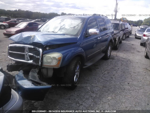 1D4HB58266F134133 - 2006 DODGE DURANGO LIMITED BLUE photo 2