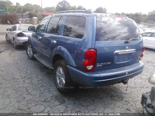 1D4HB58266F134133 - 2006 DODGE DURANGO LIMITED BLUE photo 3