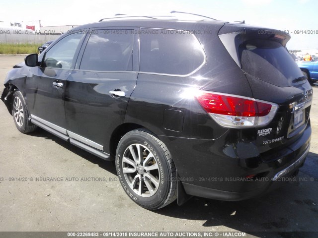 5N1AR2MM5DC617753 - 2013 NISSAN PATHFINDER S/SV/SL/PLATINUM BLACK photo 3