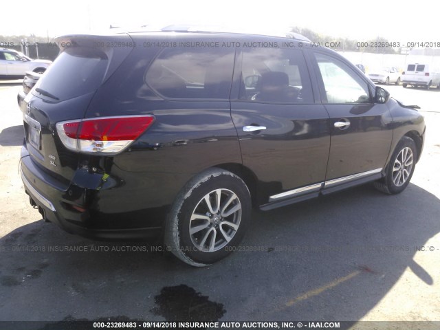 5N1AR2MM5DC617753 - 2013 NISSAN PATHFINDER S/SV/SL/PLATINUM BLACK photo 4