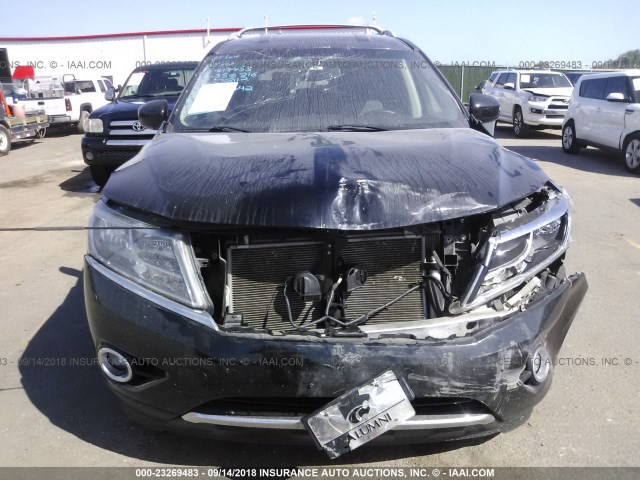 5N1AR2MM5DC617753 - 2013 NISSAN PATHFINDER S/SV/SL/PLATINUM BLACK photo 6