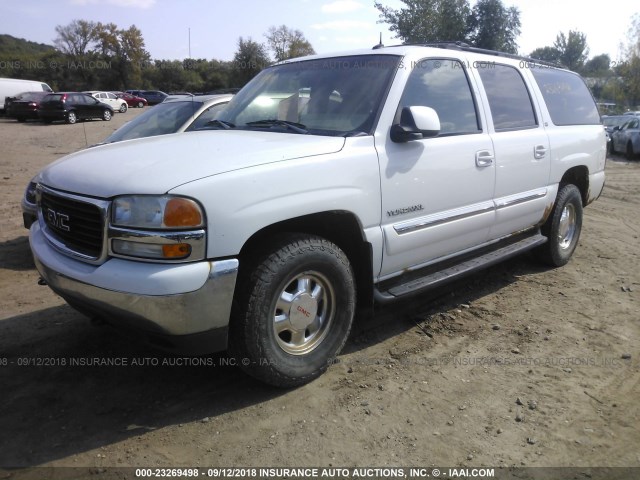 1GKFK16Z22J272163 - 2002 GMC YUKON XL K1500 WHITE photo 2