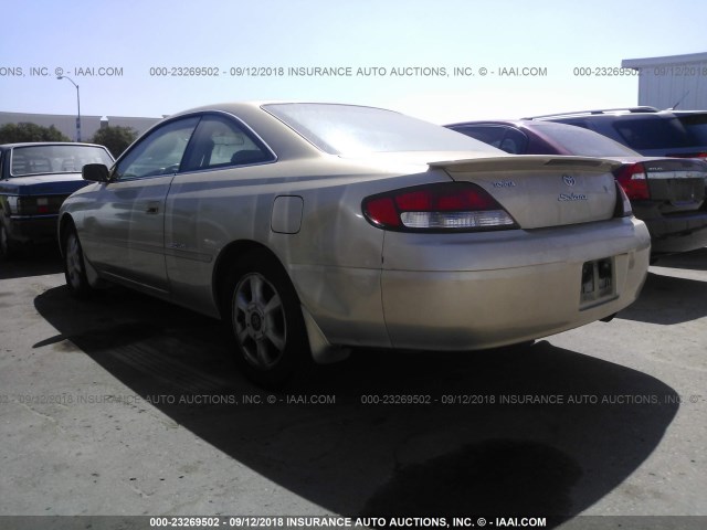2T1CF22P2YC389839 - 2000 TOYOTA CAMRY SOLARA SE/SLE ოქროსფერი ფოტო 3