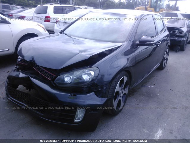 WVWFV7AJXCW239214 - 2012 VOLKSWAGEN GTI GRAY photo 2