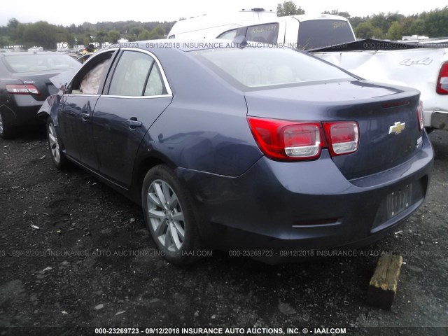 1G11G5SX0DF204655 - 2013 CHEVROLET MALIBU 3LT 蓝色 照片 3