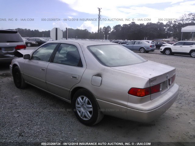 4T1BG22K01U074328 - 2001 TOYOTA CAMRY CE/LE/XLE 金色 照片 3