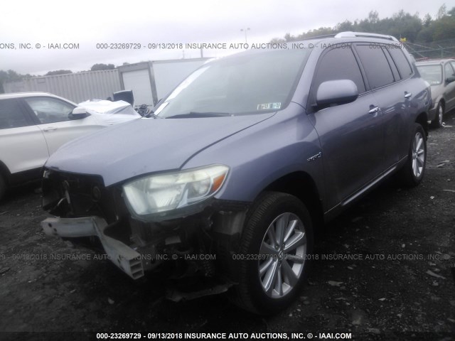 JTEEW44A682010090 - 2008 TOYOTA HIGHLANDER HYBRID LIMITED GRAY photo 2