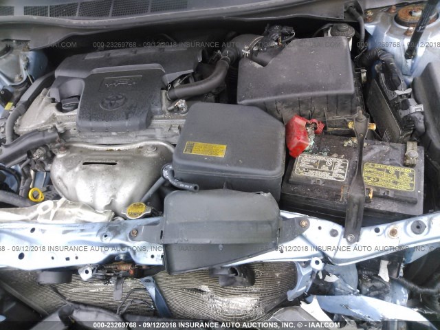 4T1BF1FK0CU531018 - 2012 TOYOTA CAMRY SE/LE/XLE Light Blue photo 10