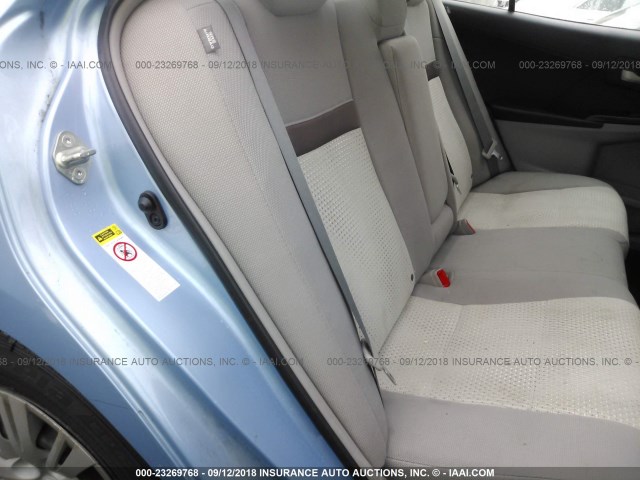 4T1BF1FK0CU531018 - 2012 TOYOTA CAMRY SE/LE/XLE Light Blue photo 8