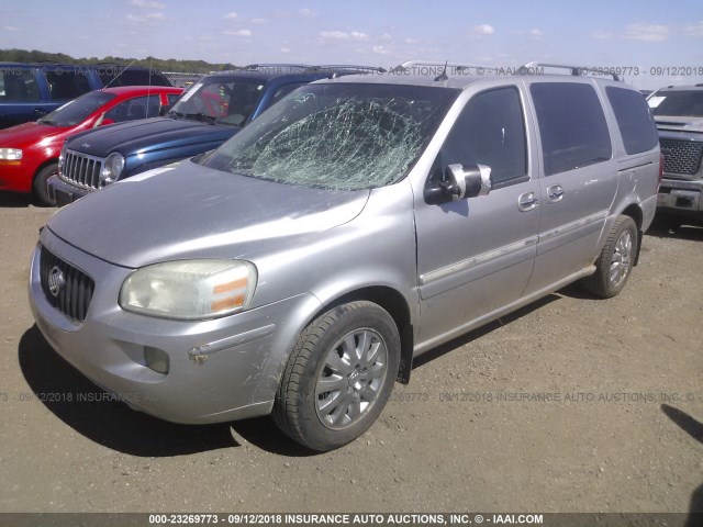 5GADV33L96D162464 - 2006 BUICK TERRAZA CXL SILVER photo 2