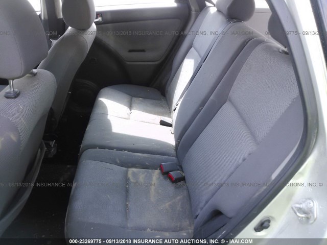 2T1KR32E33C139915 - 2003 TOYOTA COROLLA MATRIX XR SILVER photo 8