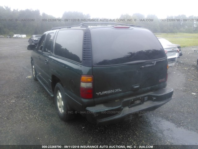 1GKFK66U82J131065 - 2002 GMC DENALI XL K1500 GREEN photo 3