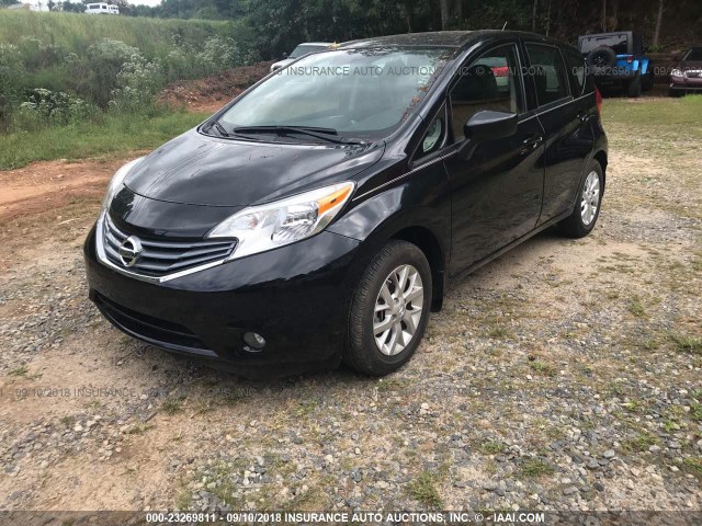3N1CE2CP4FL447013 - 2015 NISSAN VERSA NOTE BLACK photo 2