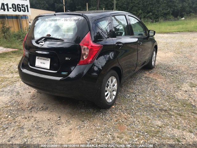 3N1CE2CP4FL447013 - 2015 NISSAN VERSA NOTE BLACK photo 4