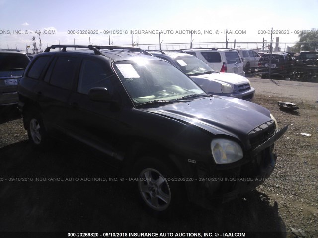 KM8SB12B43U341806 - 2003 HYUNDAI SANTA FE GL BLACK photo 1