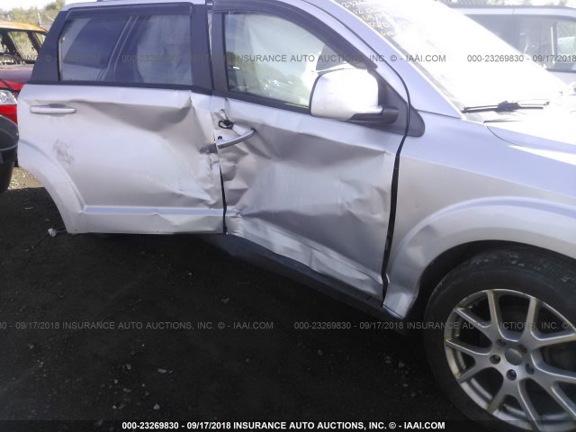 3C4PDDBG7CT144995 - 2012 DODGE JOURNEY SXT SILVER photo 6