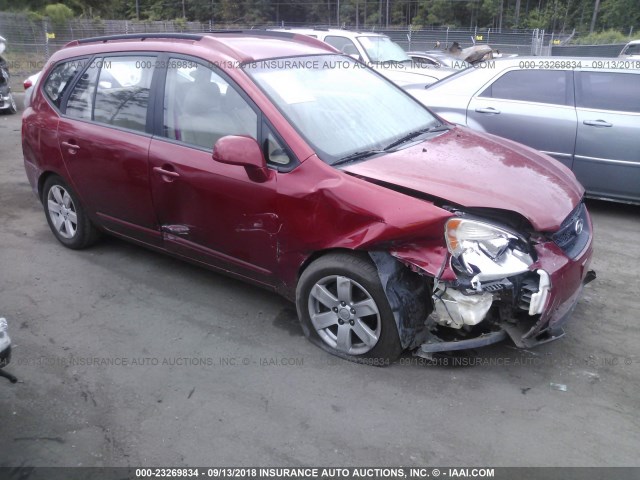 KNAFG526777103919 - 2007 KIA RONDO LX/EX RED photo 1